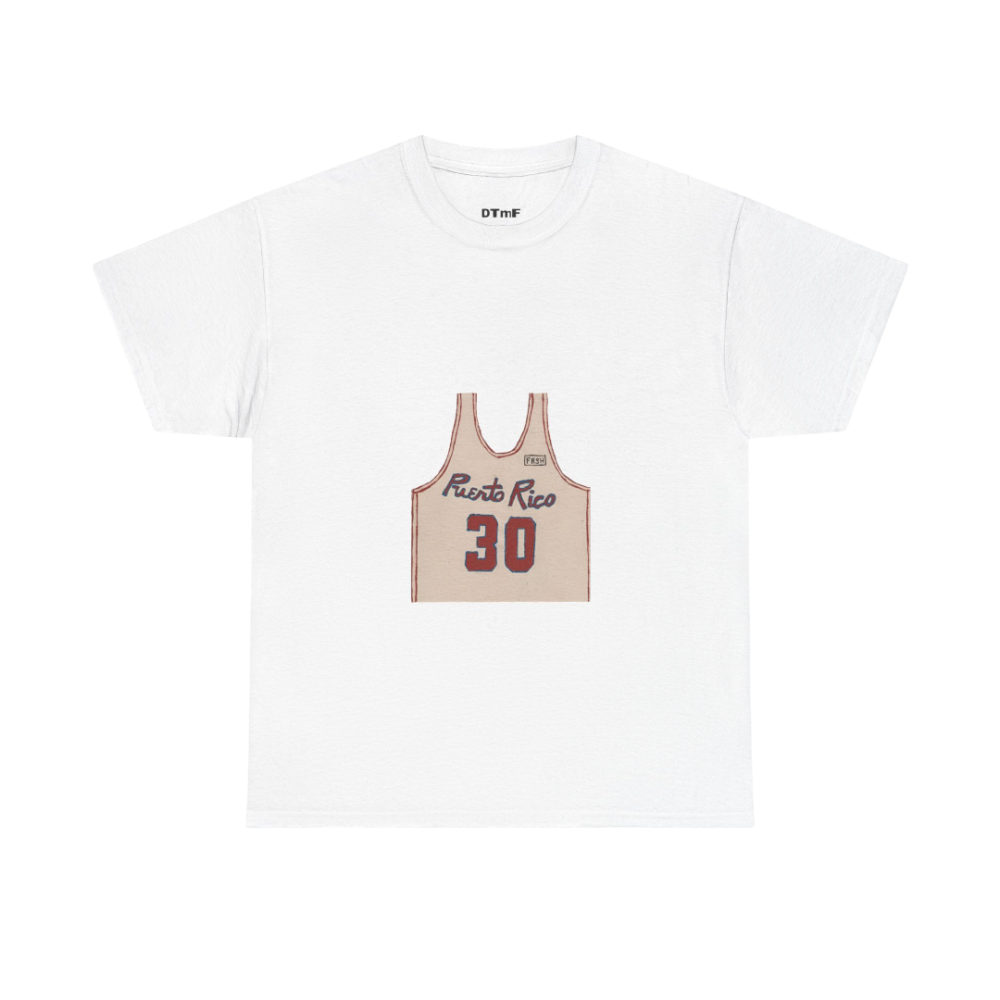 DTMF Tour Merch - Puerto Rico Jersey White Tee
