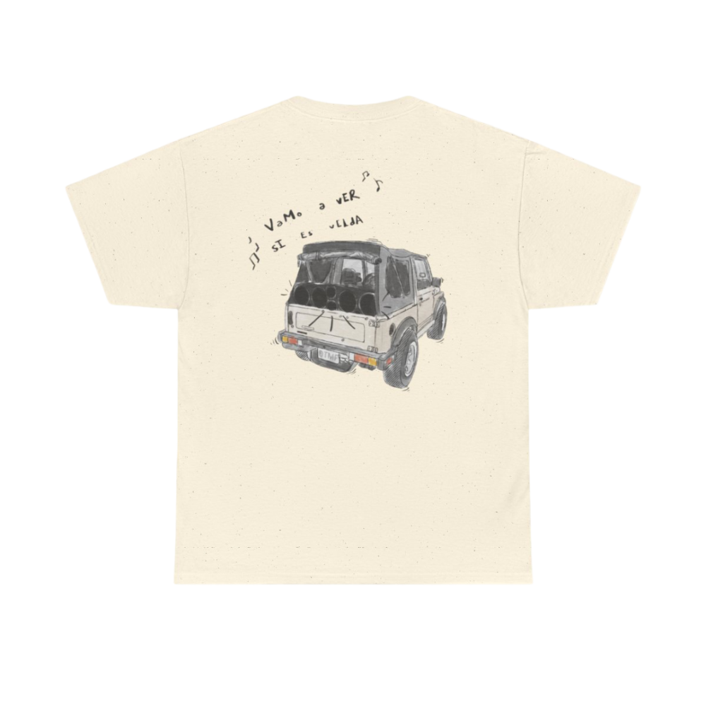 DTMF Tour Merch - Cream Vamos A Ver Si Es Velda T-Shirt