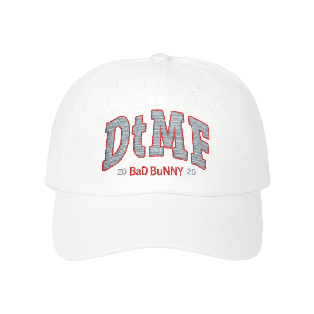 DTMF Tour Merch - Embroidered White Cap