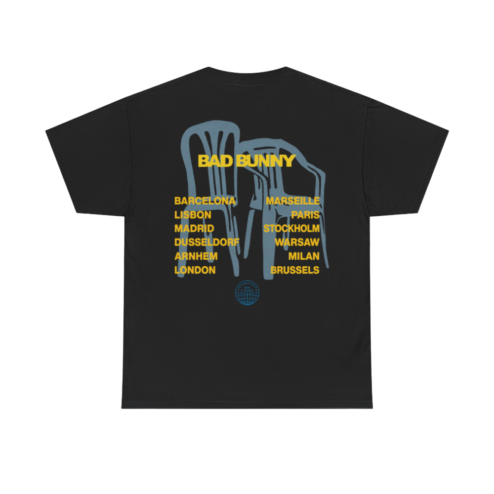DTMF Tour Merch - World Tour Chairs Black Tee