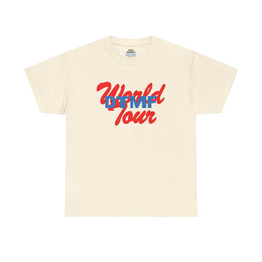 DTMF Tour Merch - World Tour Chairs Cream Tee